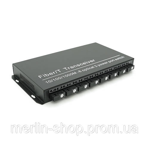 Коммутатор UPLINK UFS CK-880IS8F2E Fiber Switch 8Fiber 100Mbps + 2 ...