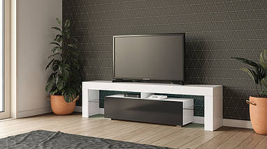 Тумба під телевізор тумбочка Моніка сучасні тумби під тв з ДСП комод тумбочки для телевізора у вітальню спальню 1400х500х350 мм, фото 3