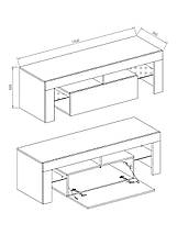 Тумба під телевізор тумбочка Моніка сучасні тумби під тв з ДСП комод тумбочки для телевізора у вітальню спальню 1400х500х350 мм, фото 4