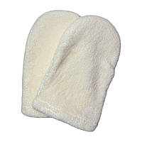 Рукавички для парафінотерапії махрові колір молочний (1 пара)