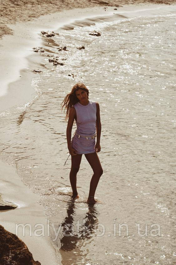 ZARA КОРОТКА СУКНЯ ЗІ ЗБОРКАМИ S, фото 1