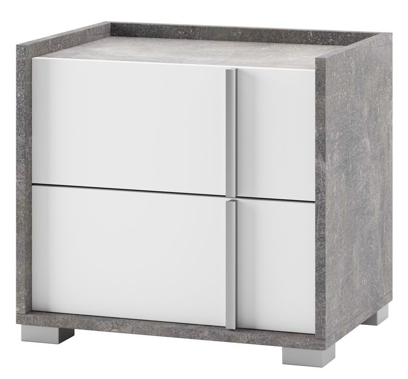 Тумба приліжкова Алекса прикроватні тумбочки приліжкові тумби в спальню біля ліжка з ДСП на 2 шухляди 550х505х400 мм