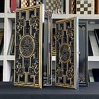 Нарди дерев'яні на подарунок Лабіринт 60×28 см нарди довгі та нарди короткі, фото 9