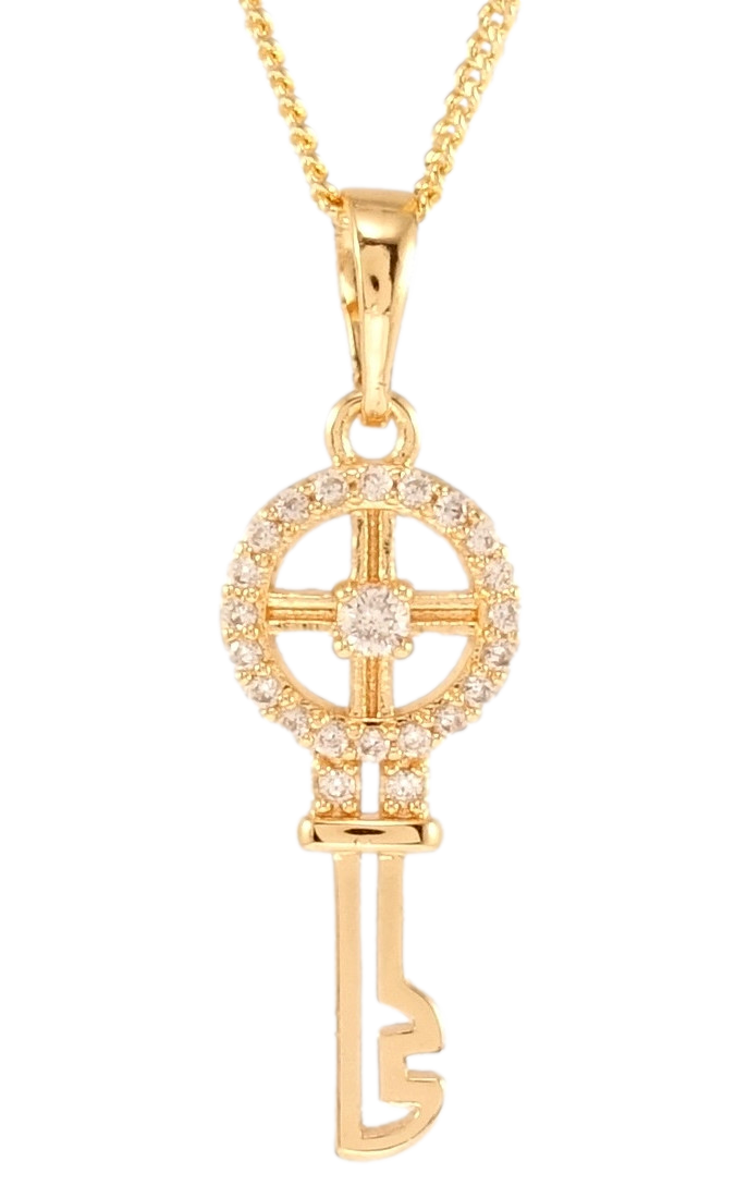 Кулон на ланцюжку Xuping M&L Колір 18K "Ключик" довжина 44см х 1мм