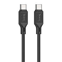 Дата кабель Hoco X90 Cool silicone Type-C to Type-C 60W (1m) Black