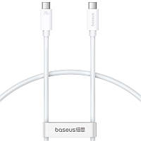 Дата кабель Baseus Superior Series 2 USB4 Full-Function Type-C to Type-C 240W (1m) (P10365200211) Moon White