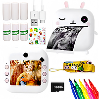 Моментальний фотоапарат миттєвого друку для дітей дитяча цифрова камера з іграми та карткою пам'яті