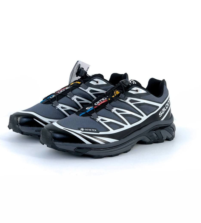 Чоловічі кросівки Salomon XT-6 Gore-Tex grey black взуття Саломон Гортекс сірі з чорним текстиль весна осінь