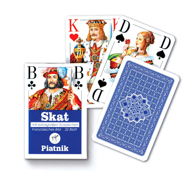 Карти гральні Piatnik SKAT з збільшеними індексами‚ 32 карти (123-0214)