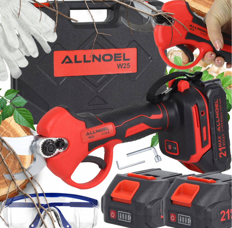 Секатор акумуляторний ALLHOEL W-25