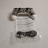 Бездротовий bluetooth джойстик DOUBLE motor vibration 4 для Sony PS4 -DS-2312-CWhite, фото 8
