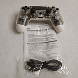 Бездротовий bluetooth джойстик DOUBLE motor vibration 4 для Sony PS4 -DS-2312-CWhite, фото 9