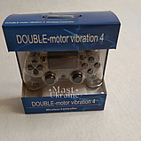 Бездротовий bluetooth джойстик DOUBLE motor vibration 4 для Sony PS4 -DS-2312-CWhite, фото 10