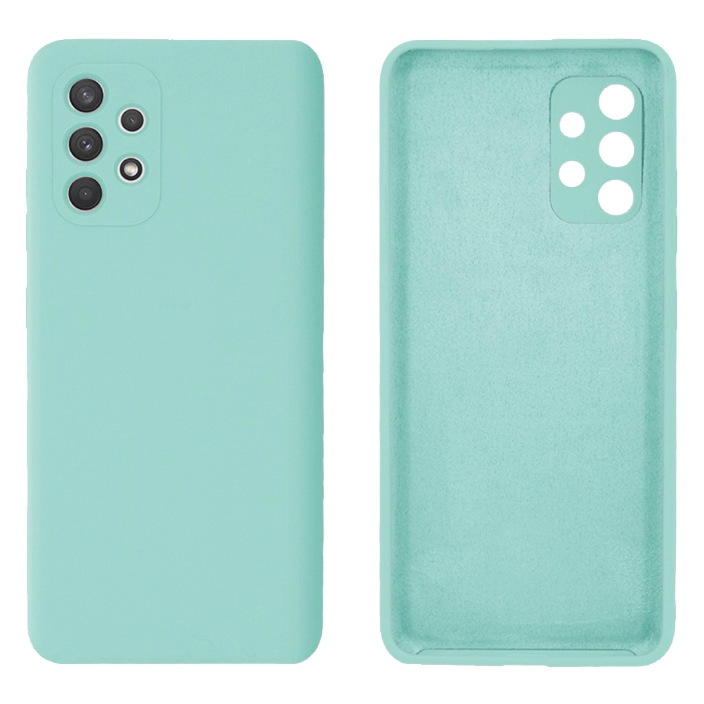 Чохол Silicone case Camera Protective для Samsung A53 (02) бірюза Sea blue