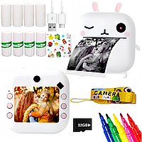 Цифровий фотоапарат для малюків камера з миттєвим друком фото моментального друку з іграми