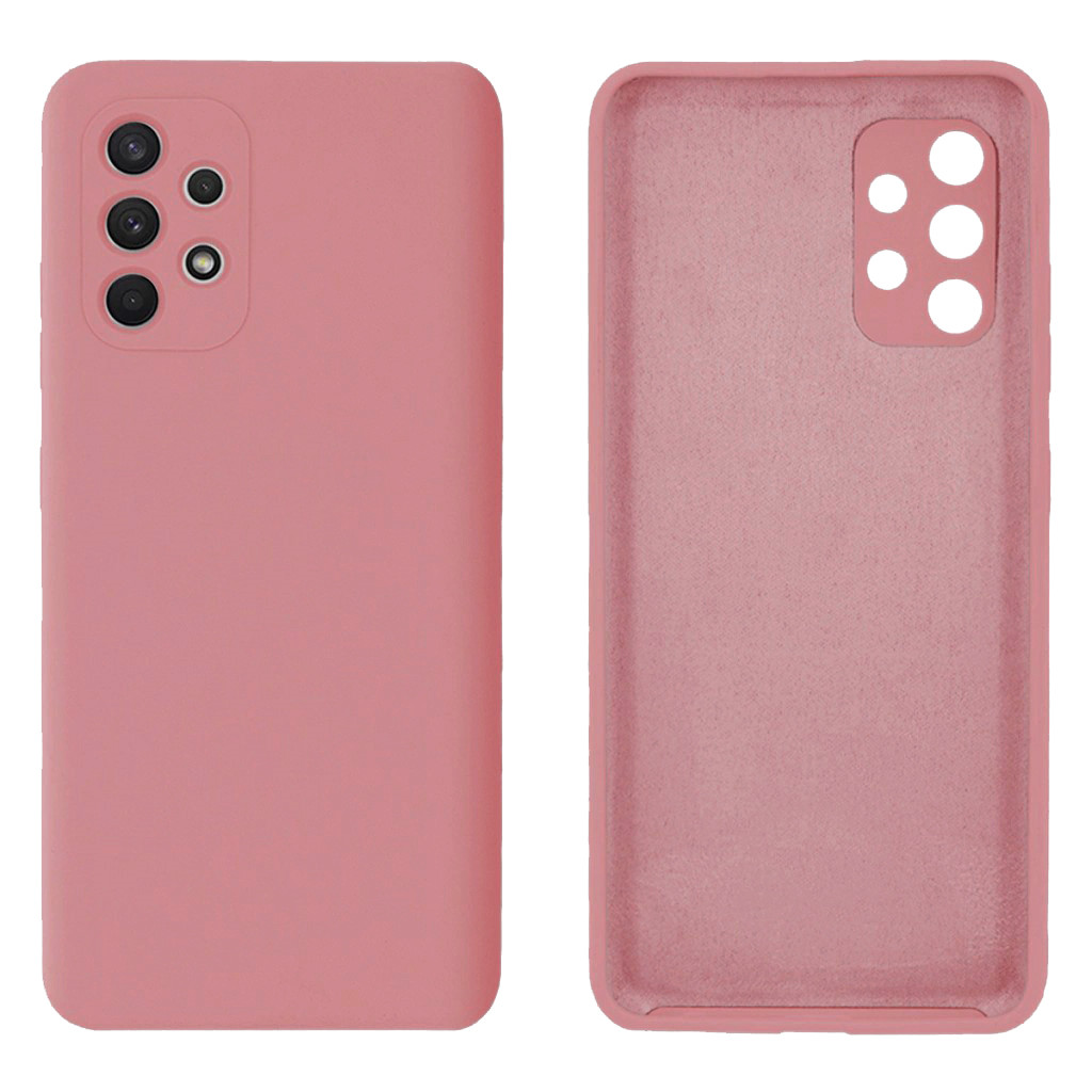 Чохол Silicone case Camera Protective для Samsung A53 (04) рожевий Pink