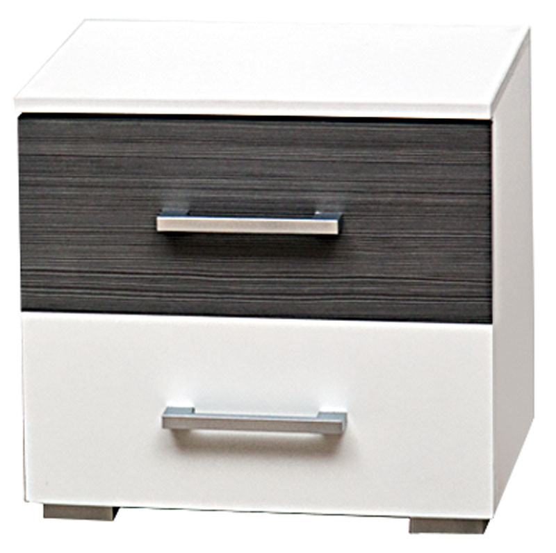 Тумба приліжкова тумбочка Круїз прикроватні тумбочки приліжкові тумби в спальню біля ліжка з ДСП на 2 шухляди 454 х 427 х 404 мм