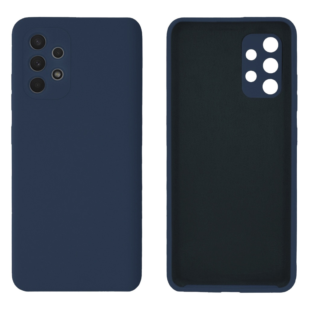 Чохол Silicone case Camera Protective для Samsung A53 (08) темно-синій Dark Blue