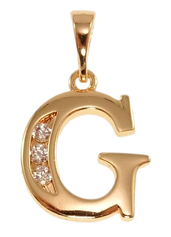 Кулон Xuping M&L Колір 18K "Літера G" для ланцюжка до 5мм, фото 1