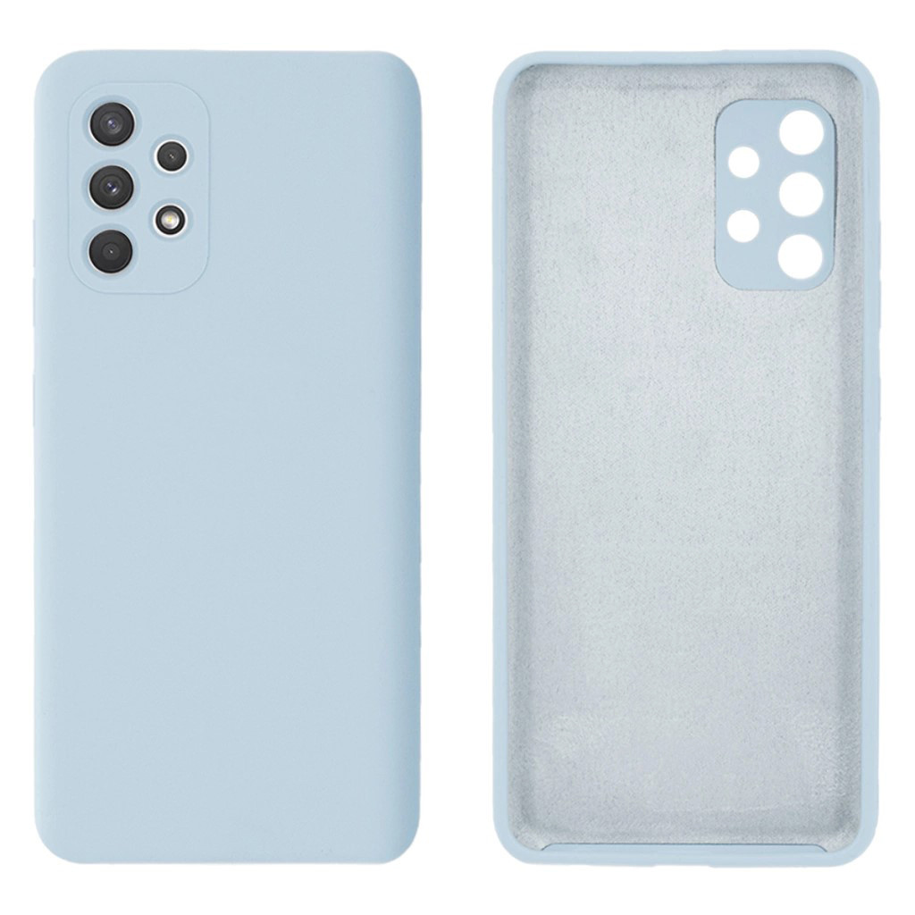 Чохол Silicone case Camera Protective для Samsung A53 (11) блакитний Lilac Cream