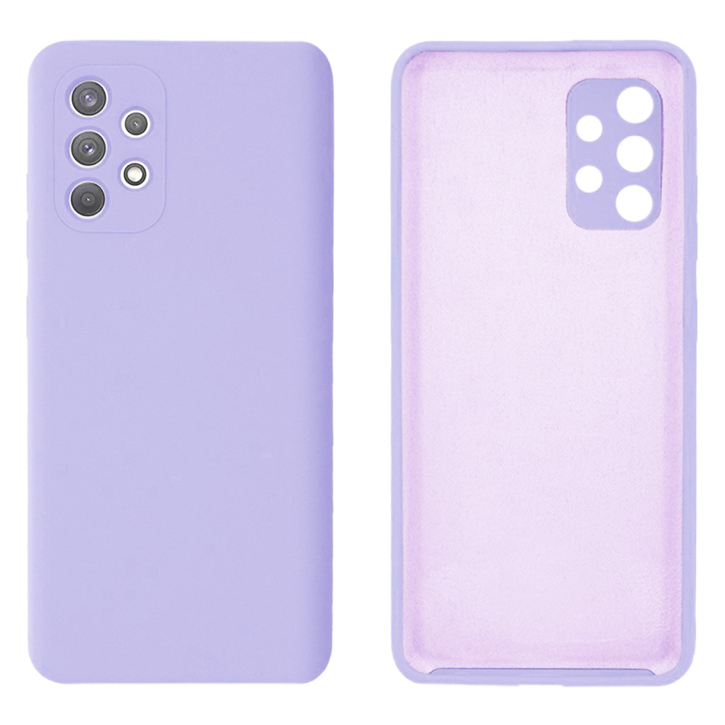 Чохол Silicone case Camera Protective для Samsung A53 (13) ліловий Lilac