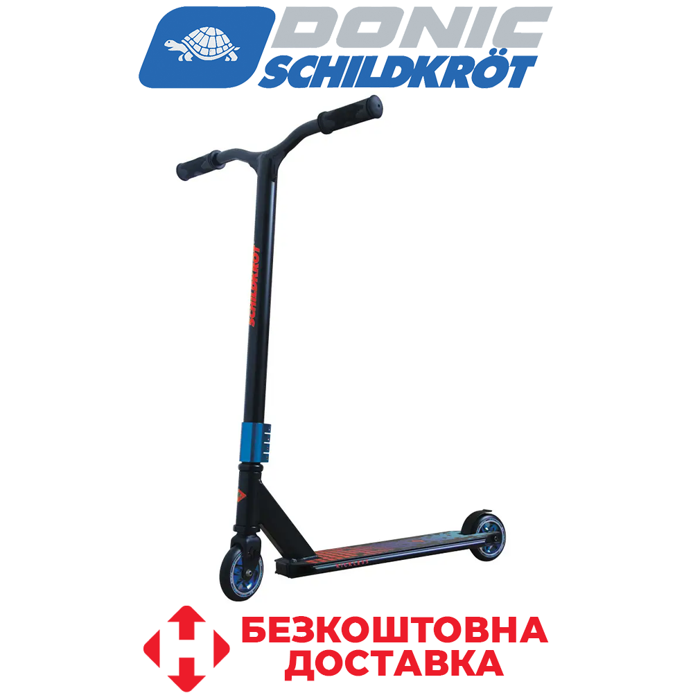 Дитячий трюковий самокат для підлітків Schildkröt Kickless Sunset 110 мм 88А ABEC9 навантаження 100 кг вага 3,75 кг
