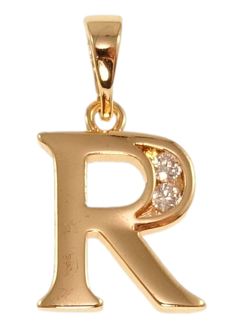 Кулон Xuping M&L Колір 18K "Літера R" для ланцюжка до 5мм, фото 1