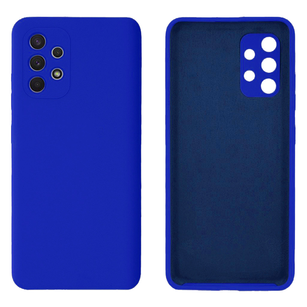 Чохол Silicone case Camera Protective для Samsung A53 (26) яскраво синій Neon blue