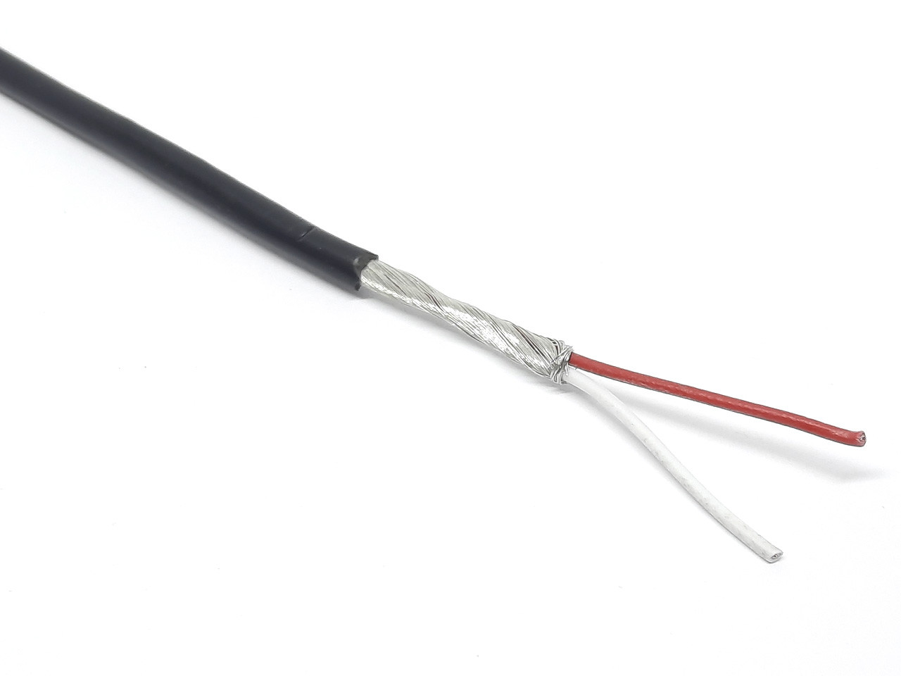 Провід екранований мідний UL2547 2-жильний 0.2мм2/24AWG