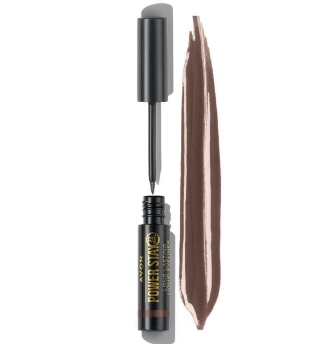 Рідка підводка для очей Avon Power Stay «СуперСтійкість» Вибраний відтінок: шоколадно-коричневий