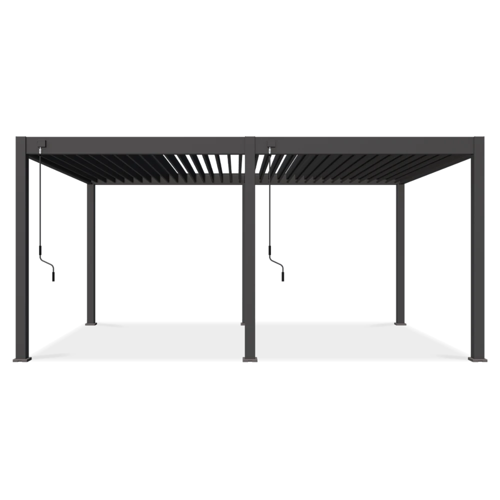 Прибудинкова пергола 3.6 x 5,3 м Gutroof Deluxe Антрацит