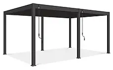 Прибудинкова пергола 3.6 x 5,3 м Gutroof Deluxe Антрацит, фото 3