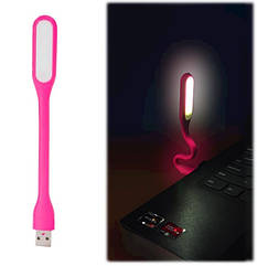 Портативна USB лампа підсвітка для ноутбука Led Plastic Light Rose