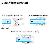 Охідний кран для гнучкої трубки 3/8" (9 мм), фото 5