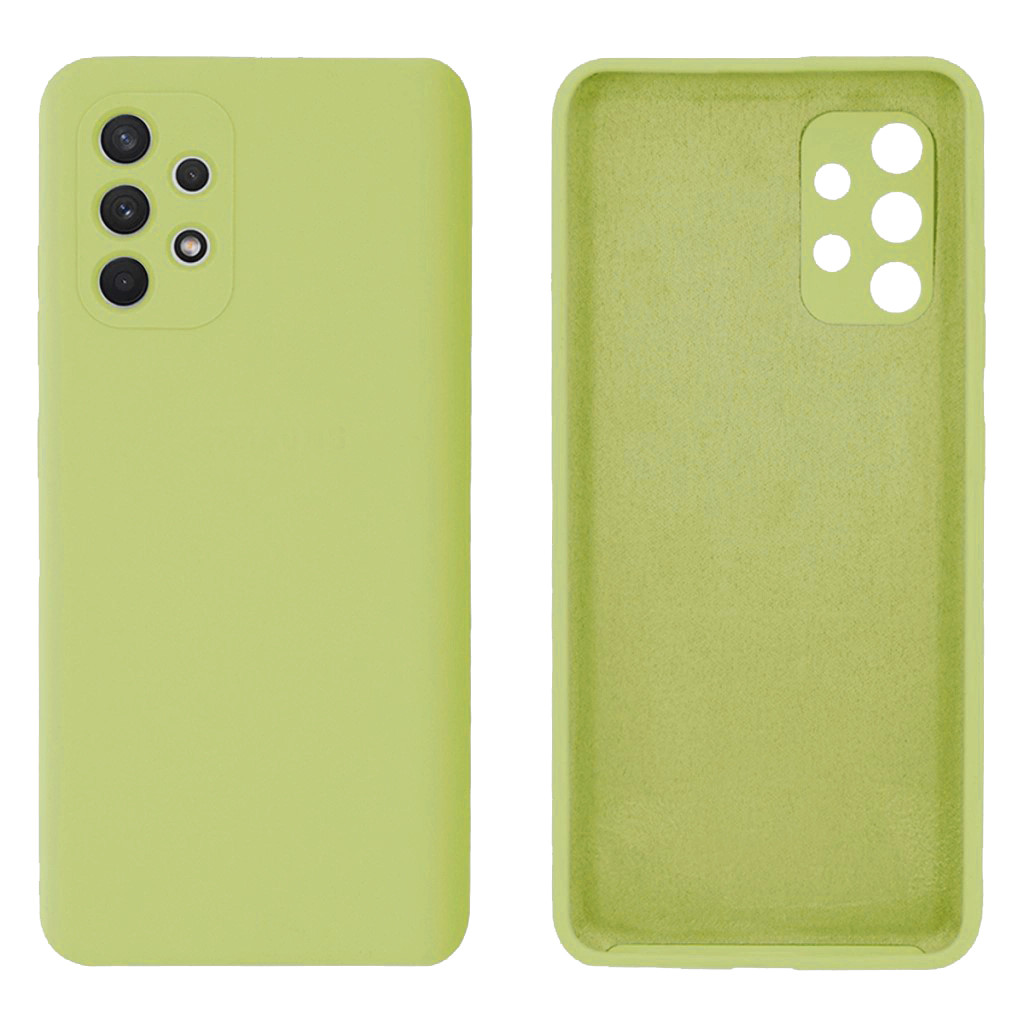 Чохол Silicone case Camera Protective для Samsung A33 (06) лимонний Flash