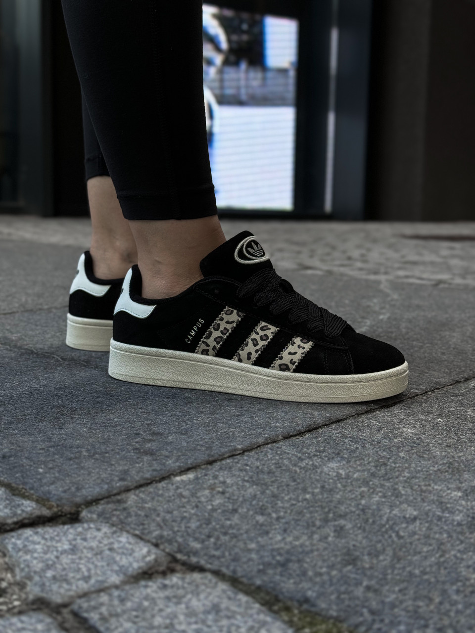 Кросівки жіночі Adidas Campus 00S "Black" / ID7039, фото 1