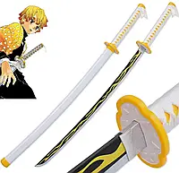 Катана меч для косплею Takai Зеницю Агацума 100 см, Аніме Клинок розсікає демонів з підсвіткою