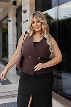 Стильний жіночий жилет "Voice" | Батал