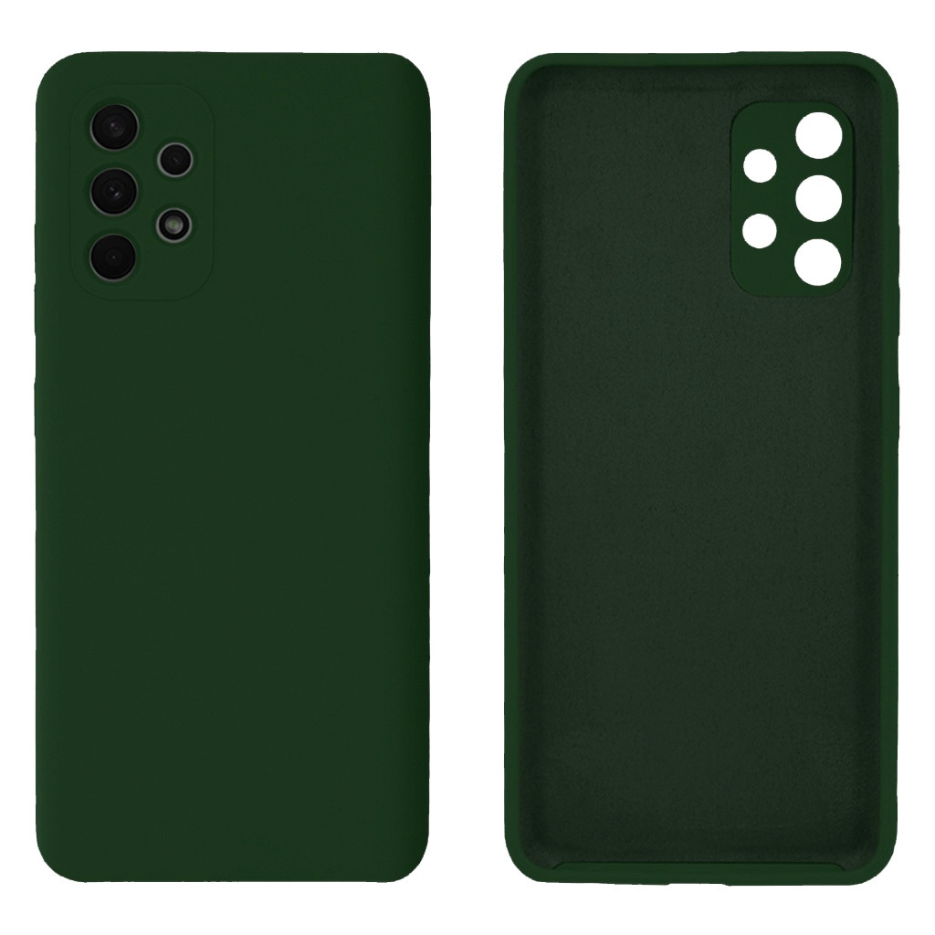 Чохол Silicone case Camera Protective для Samsung A33 (22) темно-зелений Forest Green