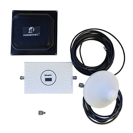 Комплект Репітер Lintratek KW23C-GDW 900/1800/2100 МГц з панельною антеною Marketnet Square 19 dBi, фото 1