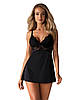 Комплект obsessive 810-BAB-1 babydoll S/M, фото 4
