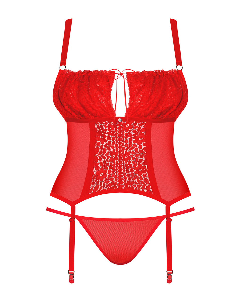 Комплект obsessive Blossmina corset 6XL/7XL