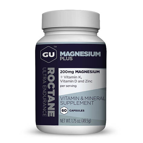 Харчовий додаток GU Energy Magnesium Plus Capsules, 60 шт, фото 1