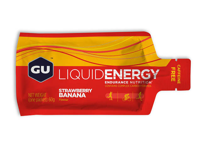 Енергетичний гель рідкий GU Liquid Energy Strawberry Banana, 60 г, фото 1