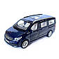 Машинка металева Mercedes Benz Vito V260 мерседес віто мікроавтобус синій 1:32 світло звук відкриваються двері баг капот резинові, фото 3