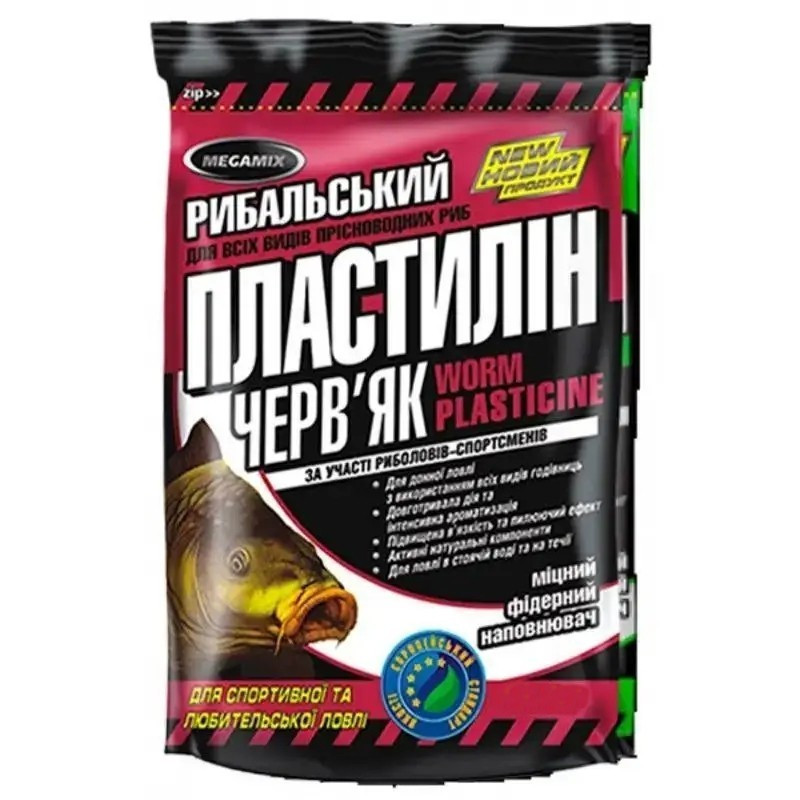 Пластилін Megamix - 500г - Черв'як