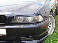 Вії на фари BMW 5 E39 "Прямі" Накладки на фари БМВ 5 Е39 прямі