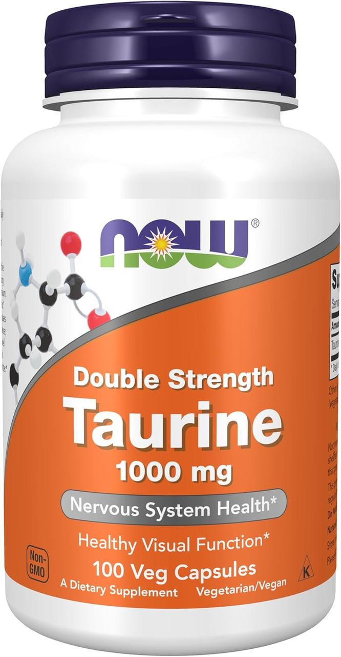 Таурин, Now Foods, 1000 мг, 100 капсул. Зроблено в США., фото 1