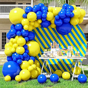 Арка гірлянда з повітряних кульок "Наша Україна" (134 кульки)