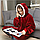 Плед із Капюшоном і Рукавами Huggle Ultra Plush Blanket Hoodie колір червоний, фото 3